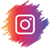 Instagram logo with brush 50